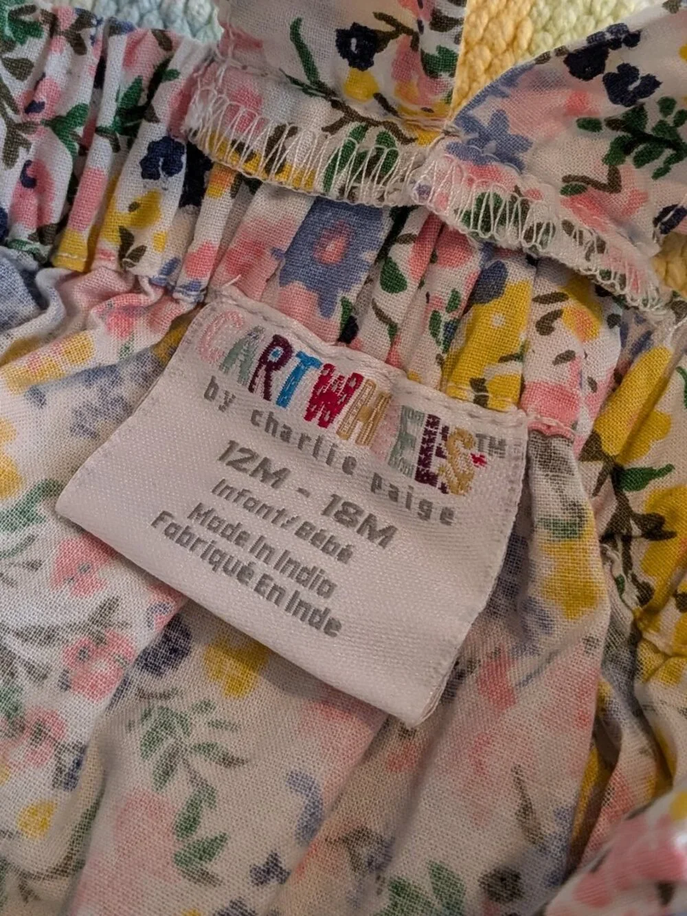 ⭐ Cartwheels By Charlie Paige Floral Bubble Size 12-18 Months